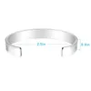 Exquisite I Am So Proud Of You Letter Sea Wave Imprinted Bracelet Ladies Daily Jewelry Gift Bangle