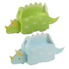 10pcs 3D bonbons boîte dinosaure forme emballage pour garçons fête d'anniversaire déco bébé douche papier coffrets cadeaux 1er dino fête fournitures Y0730