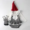 0-2yrs lente herfst baby meisjes rompertjes kleding liefhebbende hart gebreide baby mouwloze bodysuit 210429