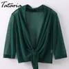 Tataria sommar kvinnor cardigan plus storlek kvinnlig s ytterkläder kimono feminino blus topp tunt kappa 210514