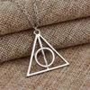 Driehoek Ketting De Dood Hallows Hanger Kettingen Movie Trendy Sieraden Ketting Dames Mannen Mode Accesorios Choker Collares G1206