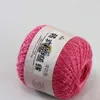 2 Knäuel x 50 g weicher Baumwollgarn zum Häkeln von Spitzenpullovern zum Stricken und Häkeln 16103-2 Berry Pink205B