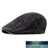 WUAUMX Casual Spring Summer Berrets Hat Män Kvinnor Denim Newsboy Kepsar Visorer Bomull Cabbie Herringbone Cap Duckbill Ivy Flat Cap Fabrikspris Expert Design Kvalitet