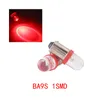 100Pcs/Lot Red BA9S 1SMD Convex LED Bulbs Car Replacement Lights Wedge Instrument Lamp Width Reading Light DC 12V