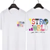 21SS Designer T-tröja Skriv ut Tee Sommar Mens och Womens Cotton T-shirts Hip Hop High Street Tops