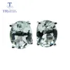 TBJ, Classic earring with natural green amethyst 3.5ct gemstone women daily wear in 925 sterling silver as gift