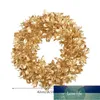 Dekorativa Blommor Kransar Guld Boxwood Wreath 12/17 inches Artificial Fall Garland Lantgård Dekoration för ytterdörr Julfabrik Pris Expert Design