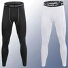 Men Compression Tight Leggings High Waist Lift Pants Sports Training Yoga Skinny Trousers Bottoms Tights Workout Fitness S3h6