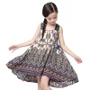 Meisjes zomerjurk bohemien stijl afdrukken strand jurk baby meisjes prinses jurk kinderen jurken voor meisjes kinderen zomer kleding G1129