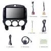 9 tum 2din Android Car DVD Radio Stereo Player GPS-navigationshuvudenhet för Mazda 2 / Jinxiang / de / tredje generationen 2007-2014