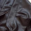 Spring Autumn Women Oversize Loose Pu Leather Jacket Ladies Motorcycle Coats Zipper Turndown Collar Overcoat 210430