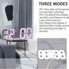 デジタルアラーム時計3D LEDの壁掛け時計現代のデザインテーブルデスクトップクロック日付時間摂氏ナイトライト表示リビングルームの装飾211112