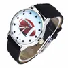 Zegarek na rękę amerykańską piłkę nożną Rugby Ball Pattern Dial Panie Watches Fashion Casual Sport Canvas Band kwarcowy zegarek dla kobiet mężczyzn