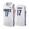 Frankrijk Basketball 32 Victor Wembanyama Jersey Joel Embiid Rudy Gobert Nicolas Batum Guerschon Yabusele Frank Ntilikina Evan Fournier Vincent Poirier Mannen Kid Vrouw