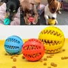 Pet Guma Przeciek Żywności Ball Dog Kot Chew Zabawki Interaktywność Elastyczność Watermelon Bite Odporne Psy Zęby Czyste Play Kulki 5 CM WLL415