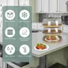 منظمة تخزين المطبخ 1pc الغطاء الغذائي الشفاف الحفاظ على الحرارة للمطعم المنزلي