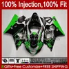 Body Injectievorm voor Suzuki GSXR-750 GSXR 750CC 600CC 750 600 CC 2004 2005 43NO.21 GSXR600 GSXR750 K4 04 05 GSXR-600 GSX-R750 2004-2005 OEM Fairing Kit Groene voorraad