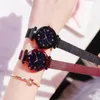 Montre-bracelets Luxury Starry Sky Femmes Regardez le groupe de courroie de maille magnétique Watch Women039 Fashion Dresswatch Zegarek Damski6363041