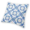 Подушка/декоративная подушка Путешествие в Лиссабон -португальскую плитку бросает крышку синего Delft Azulejo забавный декор Home Decor