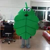 Halloween Green Leaf Mascot Costume Customization Cartoon Anime theme character Christmas Fancy Party Dress Carnival Unisex Adults Outfit