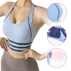 Yoga Outfit Sport Soutien-Gorge Sexy Femmes Crop Top Antichoc Push Up Sous-Vêtements Fitness Bras Athlétique Gilet Gym Shirt Sport Sportswear Dropship