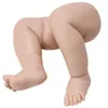 20 tum Bebe Reborn Doll Realistic Newborn Fabric Body Omålad oavslutad dockdelar Diy Blank Doll Kit Toys for Children Gifts Q306T
