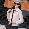 Winter Jacket Women Gold Mink Woolen Cloth Ladies Thick Autumn And Short Coat 210427