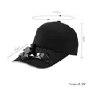 Kapelusz w fanach zasilany filtrem Summer Outdoor Sports Ochrony przeciwsłoneczne Cap z rowerami słonecznym wspinaczką baseball szerokie grzbiet Hats Delm22