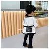 2021 nuova mini secchiello per bambini borsa per ragazze borsa a catena in argento a tracolla colore bianco nero borsa a tracolla per bambina accessori moda regali borse X07