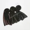 Мода Мусульманские хлопчатобумажные кисяба Tassels Headscarf Женщины Shimmer Carrf Шали Голова Wraps Bandana