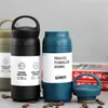 350/500 ml Mode Thermos Kaffeetasse Tasse Edelstahl Tumbler Vakuumflasche Wasserflasche Für Mädchen Frauen Büro Reise Teebecher 211013