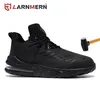 LARNMERN Chaussures de sécurité pour hommes Composite Respirant Travail Antidérapant Indestructible Léger Acier Toe Bottes d'extérieur 211217