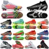 2022 Framtida 1.1 FG Fotboll Cleats Men Fotbollskor Svart Blå Vit Multi Bluemazing Yellow Alert Deep Volt Mens Designer Sport Sneakers