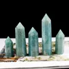 Natural Coluna de Cristal Tianhe Stone Artes Ornamento Mineral Chakra Cura Wands Reiki Hexagonal Prism Ponto Ponto Pilar