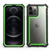 360フルボディバンパー携帯電話ケースヘビーデューティハードPCディフェンダークリスタルクリアケースiPhone 13 Pro最大12 11 XR XS 7 8プラスアクリル保護カバーD1