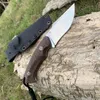 TUNAFIRE GT0156 Hohe Härte Messer D2 Stahl Feste Klinge Outdoor Jagd Taktische Überleben Messer Werkzeug mit Kydex Messer Scheide