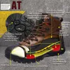 CUNGEL hommes hiver chaussures de sécurité en acier orteil chaussures décontractées anti-crevaison poids léger travail sécurité baskets pour hommes 211007