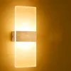 Vägglampa LED-lampor 6W 12W Square Bedside AC85 ~ 265V Inomhus Hem Trappa Sovrum Korridor Balkong Dekorationslampa.
