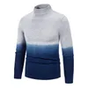 Heren sweaters heren trui herfst winter mode dip kleurstof gebreide trui jumper Suiner Hombre