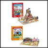 EPACK Klassisches Puzzle zum Selbermachen, 3D-Puzzle, Papierpuzzle, Halloween-Riesenrad für Kinder