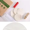 Bamboo Fiber Remover Pad Бархатное лицо полотенце Полотенце Reasable Rounds Make Up Removals Pads Инструмент Портативный Путешествия Карманные лица Чистые Поставки BH5393 Wly