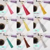 Fashion Keychains PU Leather Tassel DIY Pendant With Lobster Swivel Keychain For Handbag Phone Car Key Jewelry ZZF8149