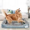 XXLペット犬のベッドソファー柔らかい洗えるバスケット秋冬の暖かい豪華なパッド防水ベッドのための大きいs 210924