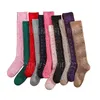 Girls Ladies Socks Four Seasons Retro Letters Pure Cotton Breathable Fashion Sports Stockings