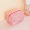 PC Clear Dot Cosmetic Bag PVC wasserdichte Make -up weibliche Schönheit Hülle Tragbare Toilettenwäsche Nezerbeutel Hüllen Waschen