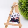 2019 One Piece Keychain Double Sided Key Chain Acrylic Pendant Anime Tillbehör Cartoon Key Ring G1019