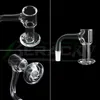 Beracky Alta Qualidade Full Weld Fumar Beveled Edge Terp Slurper Quartz Banger com liquidificador Bottom 20mmod Slurpers Unhas sem costura para plataformas de vidro Dab Rigs