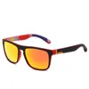 Square Polarized Sunglasses Men Night Vision Glasses Yellow Lens Anti-Glare Driving UV400 Eyewear