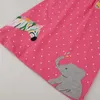 Été filles robes coton girafe broderie à manches courtes rayure mignon enfants vêtements enfant en bas âge robes Costume