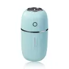 Carro Air Humidifier 300ml Ultrasonic Usb Aroma Difusor de Óleo Essencial Romântico Color Night Lamp Maker Humidificador Portátil